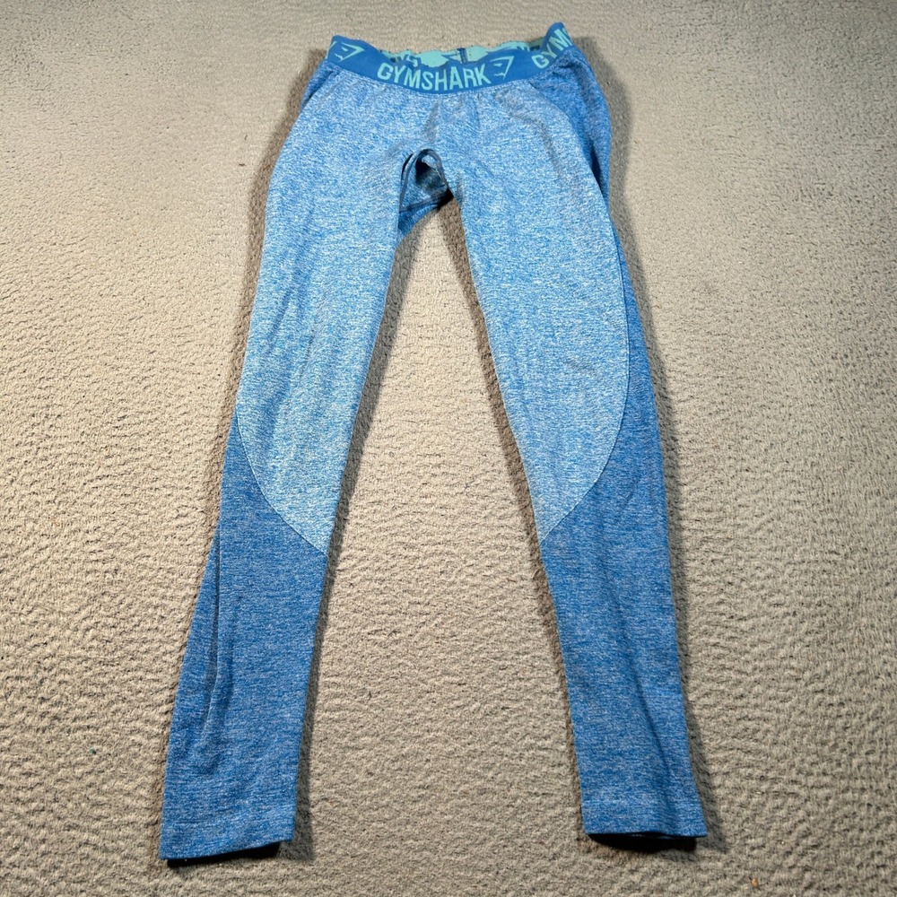 Gymshark‎ Leggings Womens Small Blue Dry Seamless Moisture Management Workout